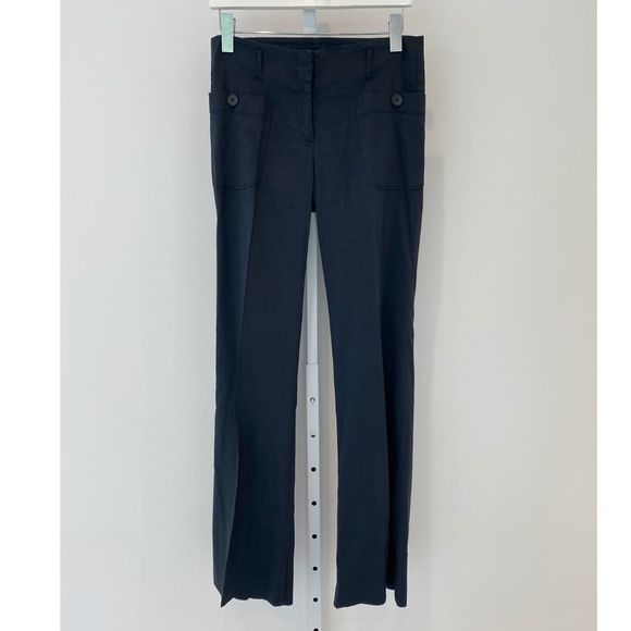 THEORY HARPER B NAVY PANTS SIZE 4